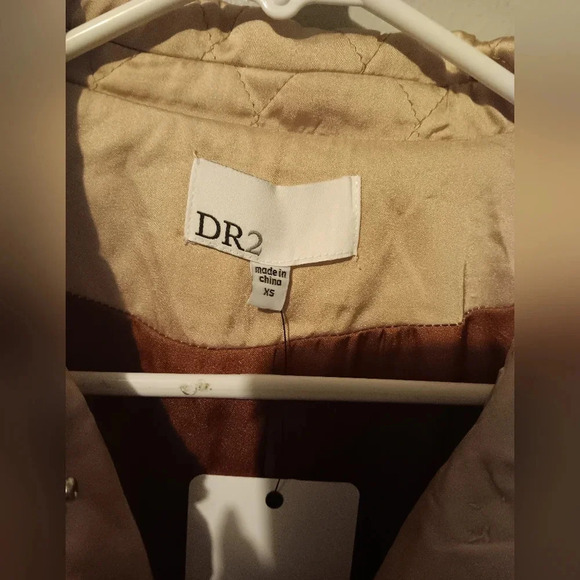 Daniel Rainn Women's Quilted Utility Jacket in Almond  X Small - Picture 5 of 7